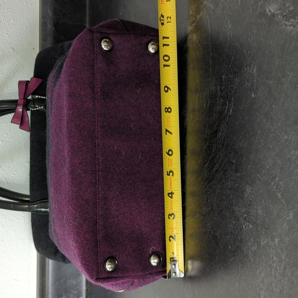 Coach Stripe Wool Tote and Handbag - Picture 12 of 14